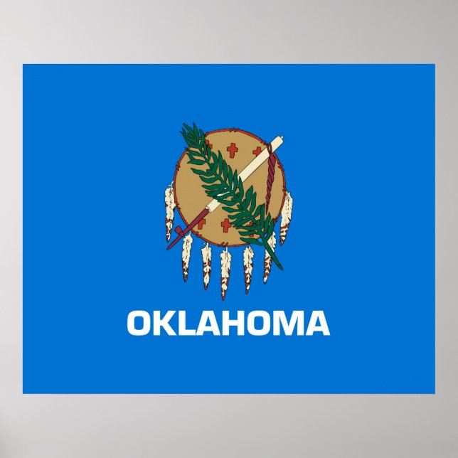 Entwurf der Staatsflagge von Oklahoma Poster (Vorne)