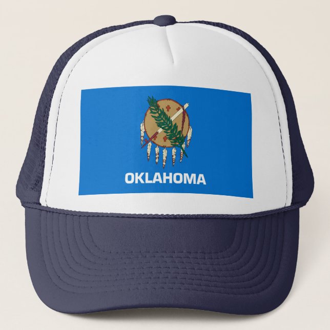 Entwurf der Staatsflagge von Oklahoma Truckerkappe (Vorderseite)