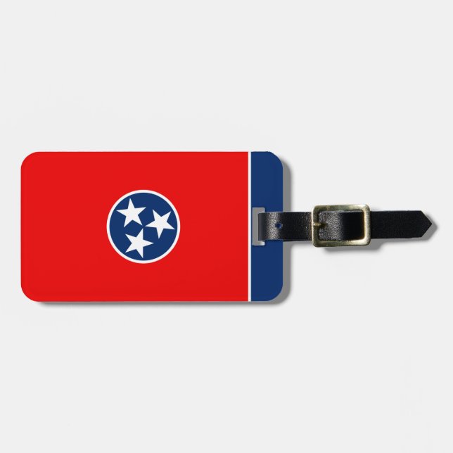 Entwurf der Tennessee-Staatsflagge Gepäckanhänger (Vorderseite horizontal)