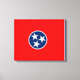 Entwurf der Tennessee-Staatsflagge Leinwanddruck