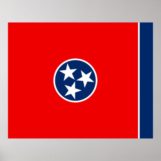 Entwurf der Tennessee-Staatsflagge Poster (Vorne)