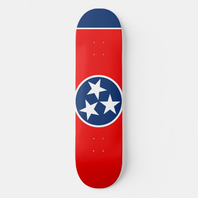 Entwurf der Tennessee-Staatsflagge Skateboard (Vorderseite)