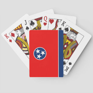 Entwurf der Tennessee-Staatsflagge Spielkarten