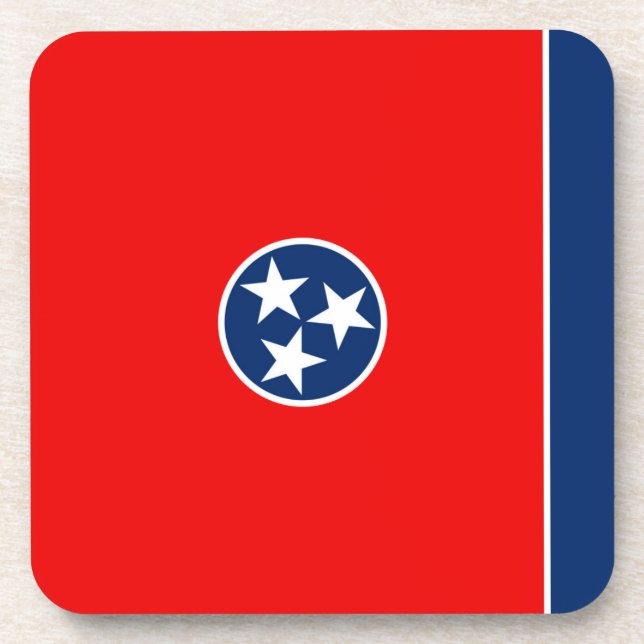 Entwurf der Tennessee-Staatsflagge Untersetzer (Vorderseite)