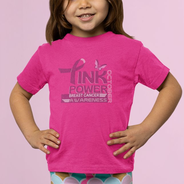 Entwurf des Bewusstseins für den rosa Power-Brustk T-Shirt (Von Creator hochgeladen)