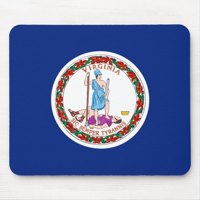 Entwurf des Flaggenstaates Virginia Mousepad (Vorne)