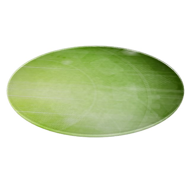 Entwurf des grünen Lichtes in der High-Techen Art Schneidebrett (Ecke)