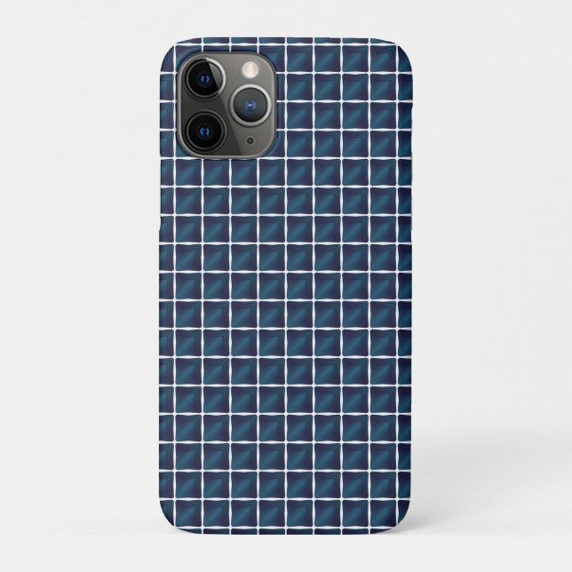 Entwurf des Kompartiments in blau gerundet Case-Mate iPhone Hülle (Rückseite)