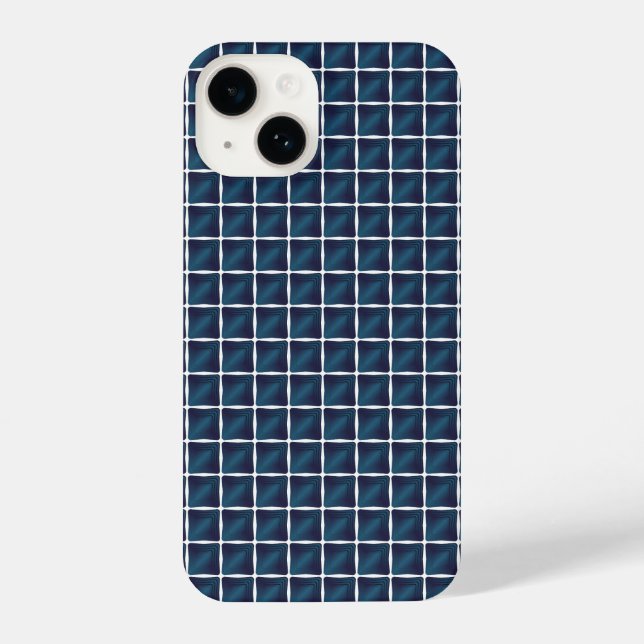 Entwurf des Kompartiments in blau gerundet iPhone Hülle (Rückseite)
