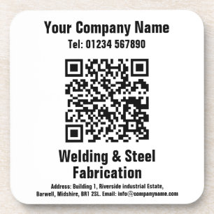 Entwurf des QR-Codes für Schweißen und Fabrikation Getränkeuntersetzer