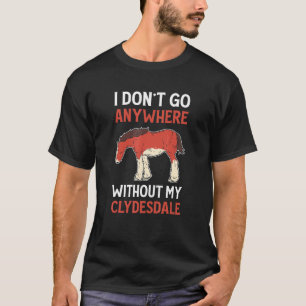 Entwurf des schottischen Highland Horse Clydesdale T-Shirt