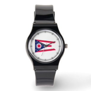 Entwurf des Staatsflagges Ohio Armbanduhr