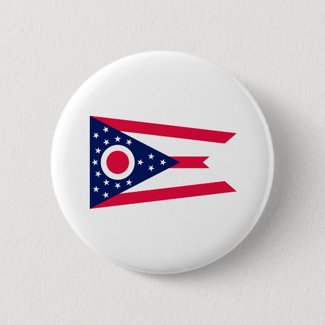 Entwurf des Staatsflagges Ohio Button (Vorderseite)