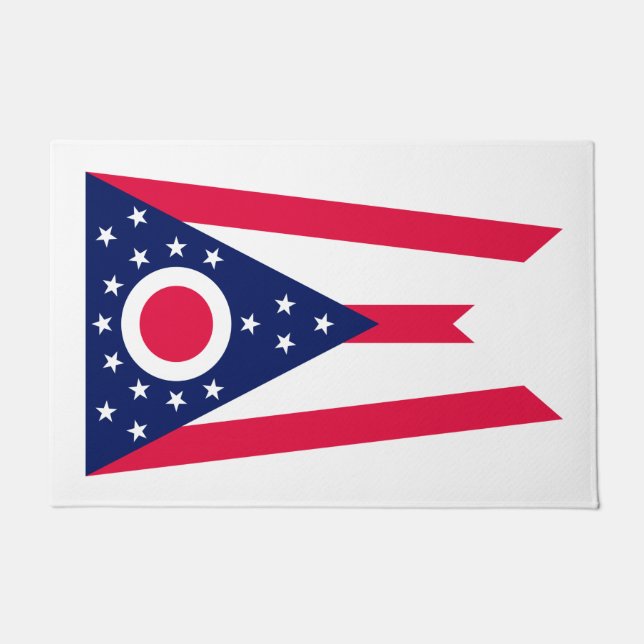 Entwurf des Staatsflagges Ohio Fußmatte (Vorderseite)