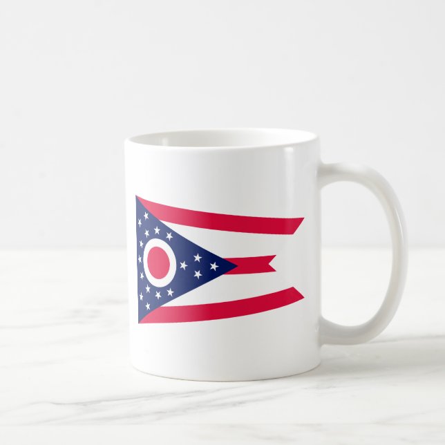 Entwurf des Staatsflagges Ohio Kaffeetasse (Rechts)