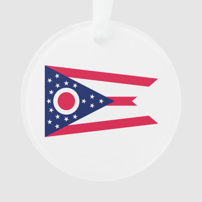 Entwurf des Staatsflagges Ohio Ornament (Vorderseite)