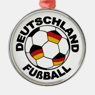 Entwurf Deutschland Fußball Anhänger-Verzierung Silbernes Ornament