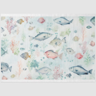 Entwurf einer Meeresreihe 7 Seidenpapier