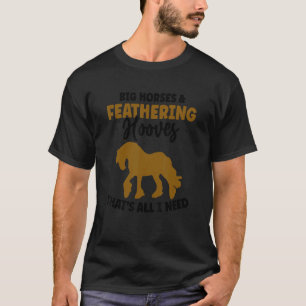Entwurf einer Pferdezucht für einen Clydesdale-Rei T-Shirt