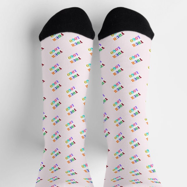 Entwurf einer Vorlage für eigene Firmenlogos Socken (Oben)