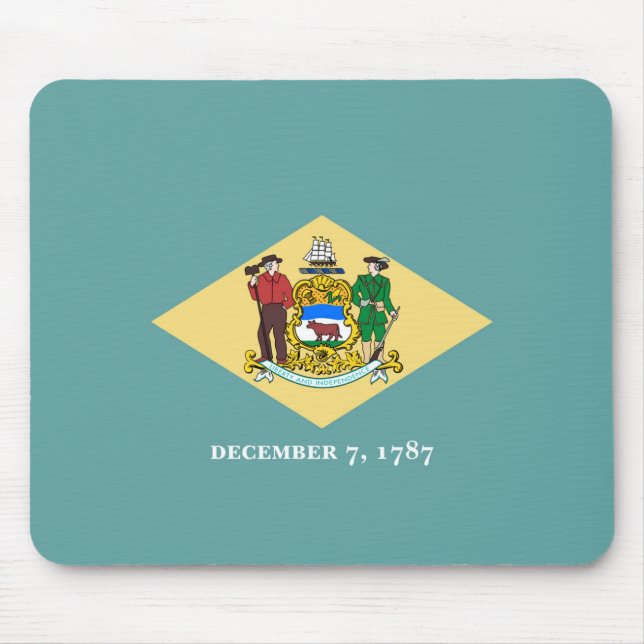 Entwurf eines Delaware-Staatsflagges Mousepad (Vorne)
