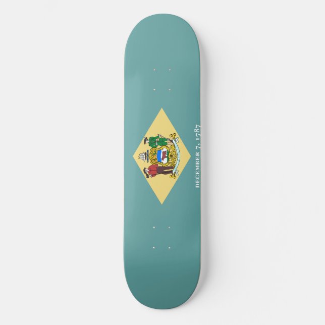 Entwurf eines Delaware-Staatsflagges Skateboard (Vorderseite)