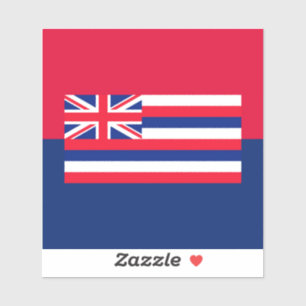 Entwurf eines Flaggenstaates in Hawaii Aufkleber