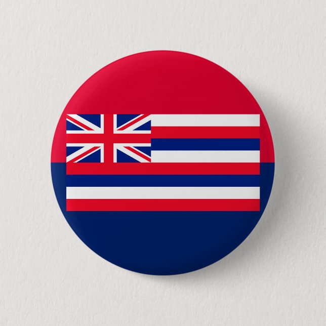Entwurf eines Flaggenstaates in Hawaii Button (Vorderseite)