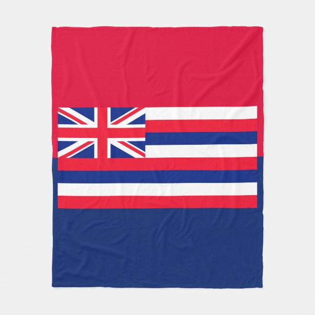 Entwurf eines Flaggenstaates in Hawaii Fleecedecke (Vorderseite)