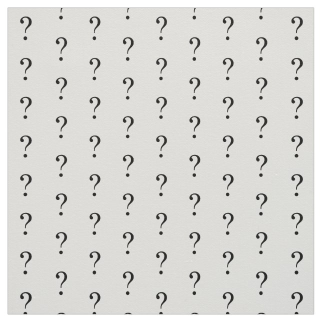 Entwurf eines Fragezeichens Stoff (Muster)