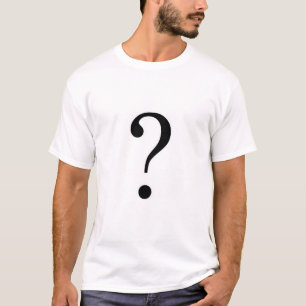 Entwurf eines Fragezeichens T-Shirt