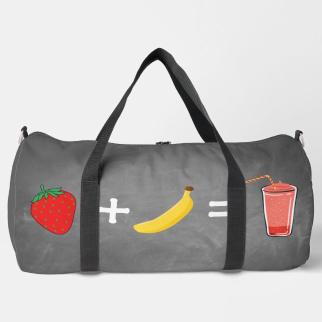 Entwurf eines gesunden Lebensstils Duffle Bag (Vorderseite)