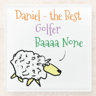 Entwurf eines Golfer-Glass-Untersetzer Glasuntersetzer