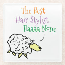 Entwurf eines Haarstylist-Untersetzer