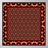 Entwurf eines Musters für geometrische Blume Vinta