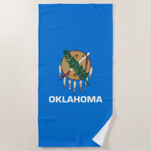 Entwurf eines Oklahoma-Staatsflagge Strandtuch