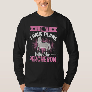 Entwurf eines Pferderonkurses für einen Percheron- T-Shirt