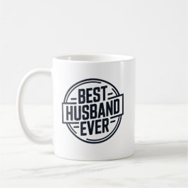 Entwurf für das Best-Husband-Ever-Abzeichen Kaffeetasse