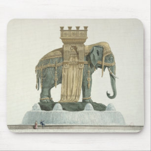 Entwurf für den Elefant-Brunnen Mousepad