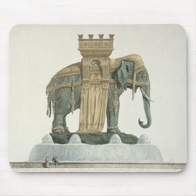 Entwurf für den Elefant-Brunnen Mousepad (Vorne)
