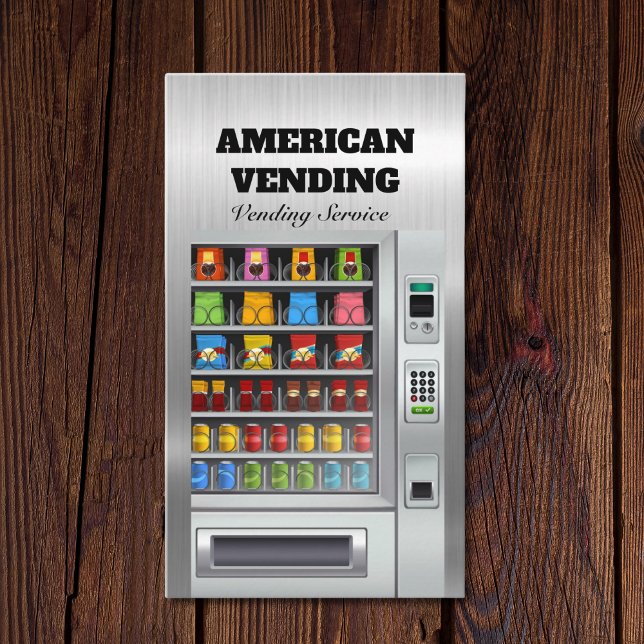 Entwurf für den Service Food Snack Vendor Metal Visitenkarte (Von Creator hochgeladen)