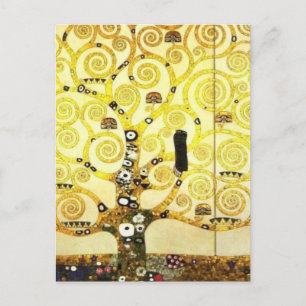 Entwurf für den Stocletfries - Baum des Lebens Postkarte