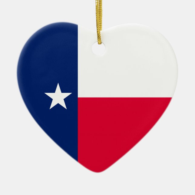 Entwurf für die Flaggen des Staates Texas Keramikornament (Vorne)