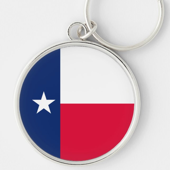 Entwurf für die Flaggen des Staates Texas Schlüsselanhänger (Vorne)