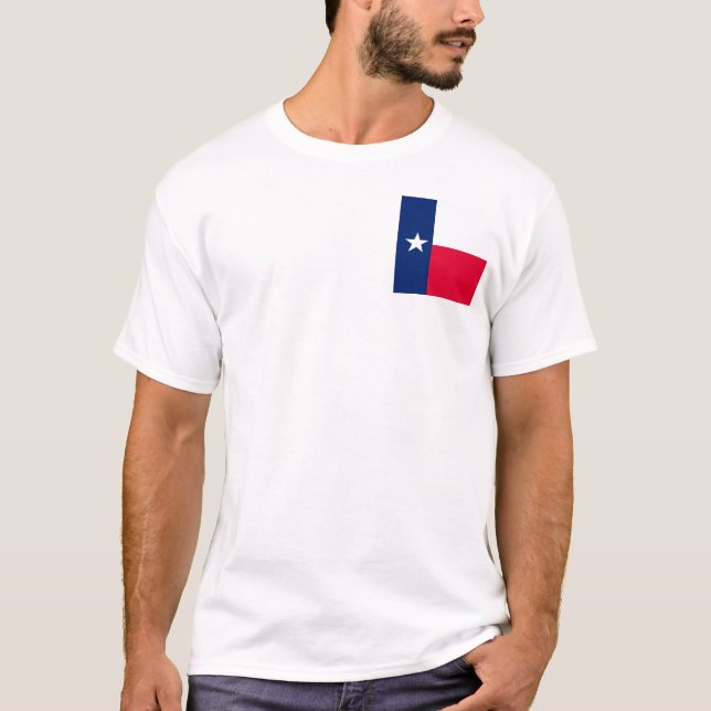 Entwurf für die Flaggen des Staates Texas T-Shirt (Vorderseite)