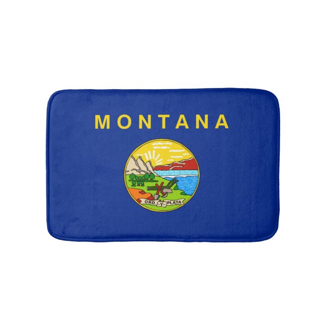 Entwurf für die Staatsflagge von Montana Badematte (Vorderseite)