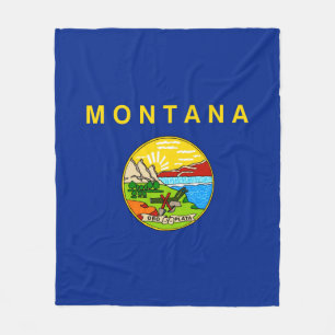 Entwurf für die Staatsflagge von Montana Fleecedecke