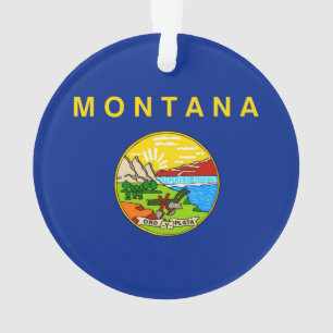 Entwurf für die Staatsflagge von Montana Ornament