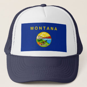 Entwurf für die Staatsflagge von Montana Truckerkappe