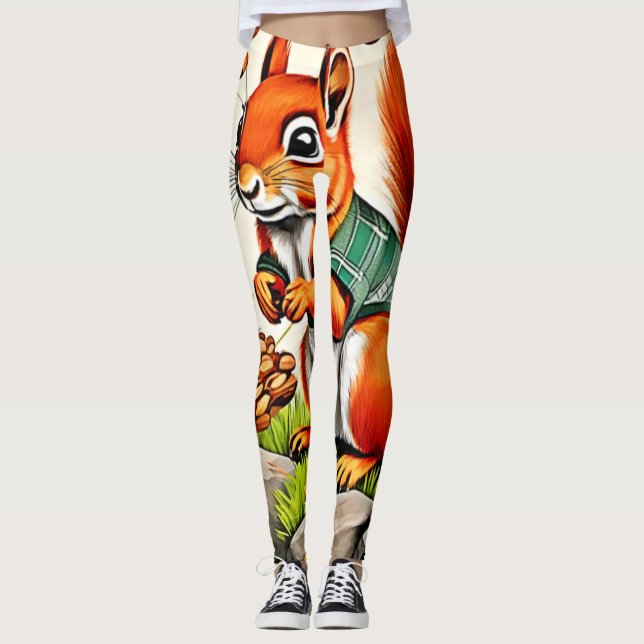 Entwurf für die Waldquälerei Leggings (Vorderseite)